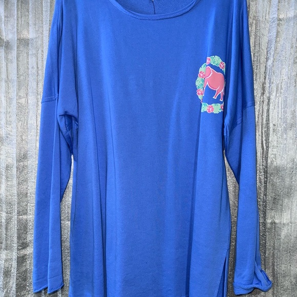 NEW Elephant Embellished Sweatshirt Top Crown Ivy {XL} - Picture 2 of 5